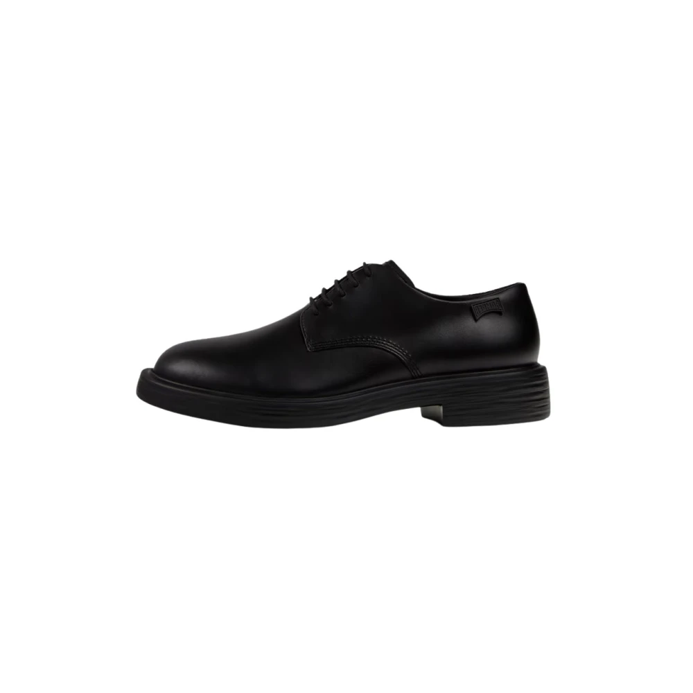 Camper, Schoenen , Heren, Zwart, 45 EU, Leer, Dean Veterschoen