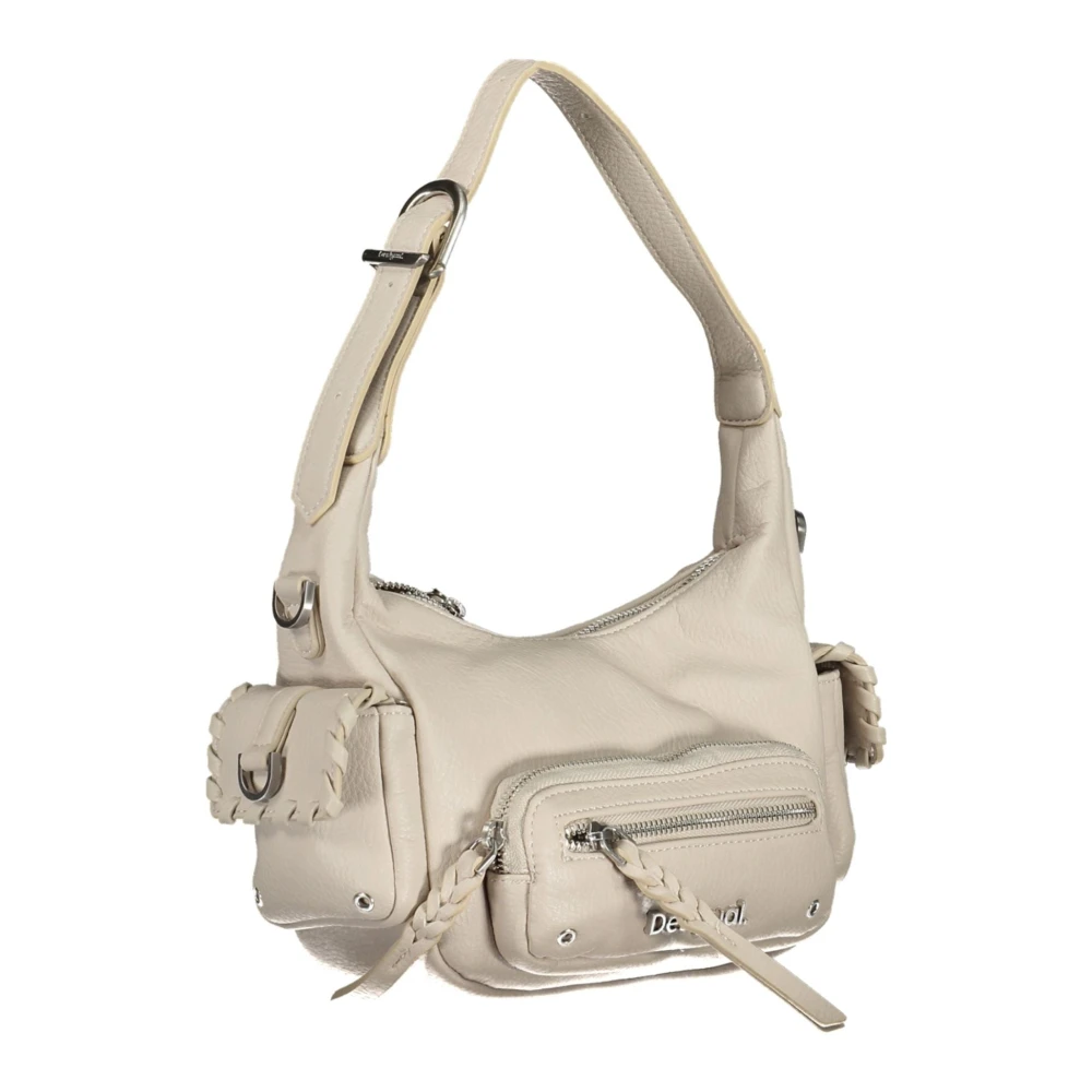 Desigual Witte Dames Tas met Verstelbare Handvatten White Dames