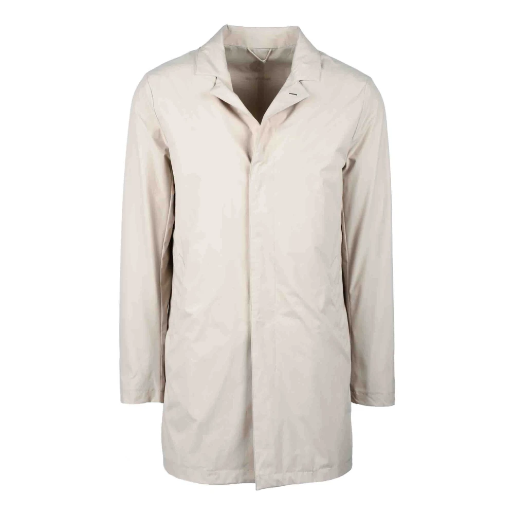 People of Shibuya Stijlvolle Polyester Buitenkleding Beige Heren
