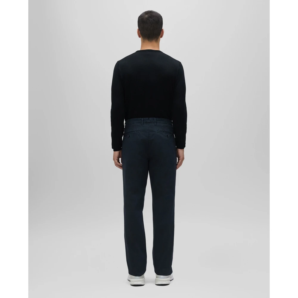 Aspesi Katoenen broek met rechte zoom Blue Heren