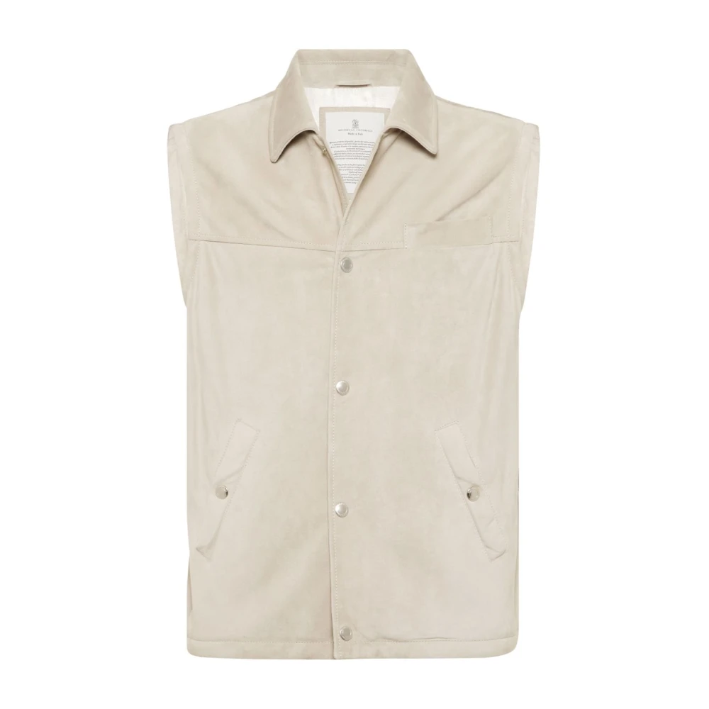 BRUNELLO CUCINELLI Touw Jassen voor Mannen Beige Heren
