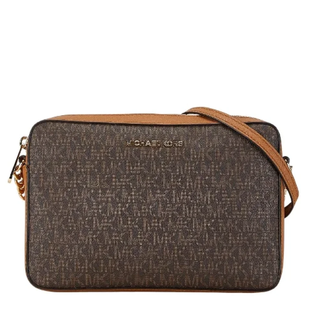 Michael Kors Pre-owned Canvas shoulder-bags Brown Dames