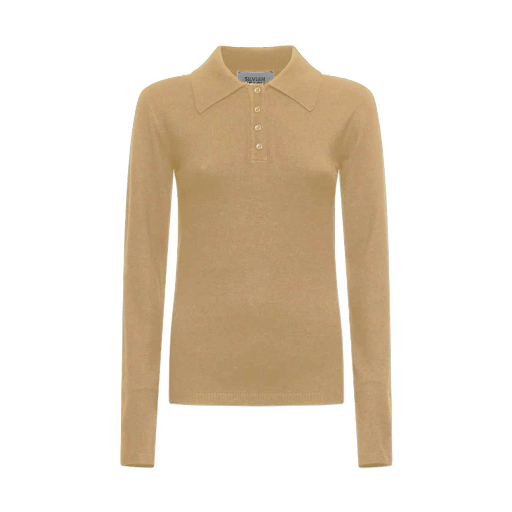Silvian Heach Donna Beige Maglie, M, New,