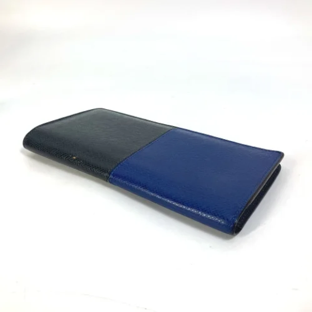 Louis Vuitton Vintage Pre-owned Leather wallets Blue Heren