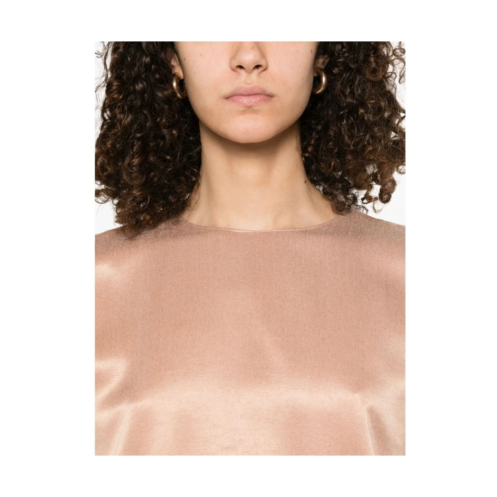 Giorgio Armani Beige Crew Neck Shirt Beige Dames