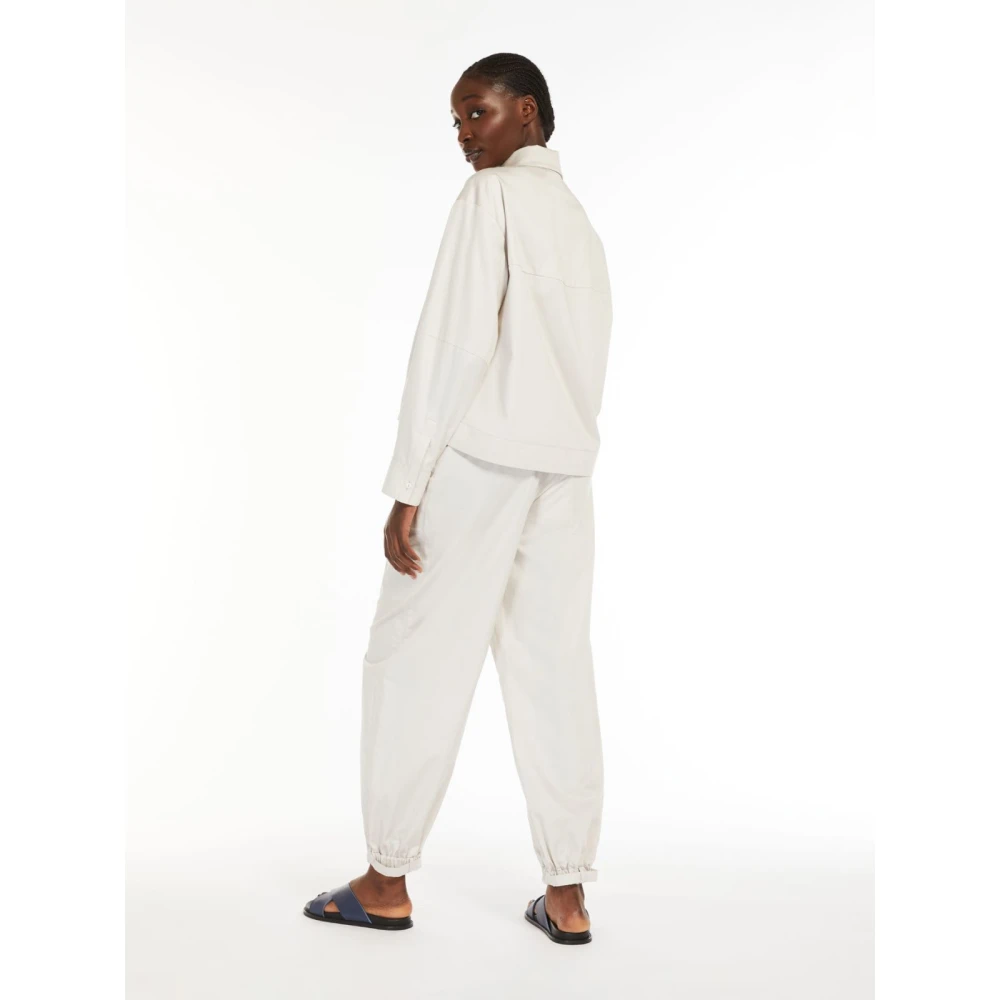 Max Mara Lichtgewicht katoenen broek Beige Dames