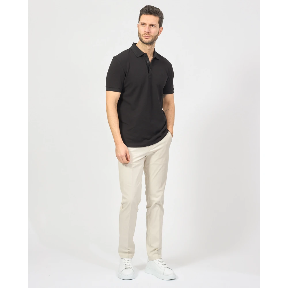 Hugo Boss Heren Paddy Polo met Contrastdetails Black Heren