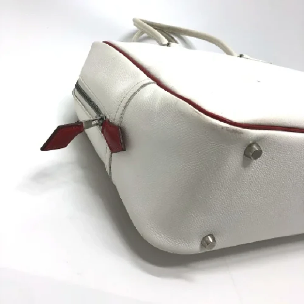 Hermès Vintage Pre-owned Leather handbags White Dames