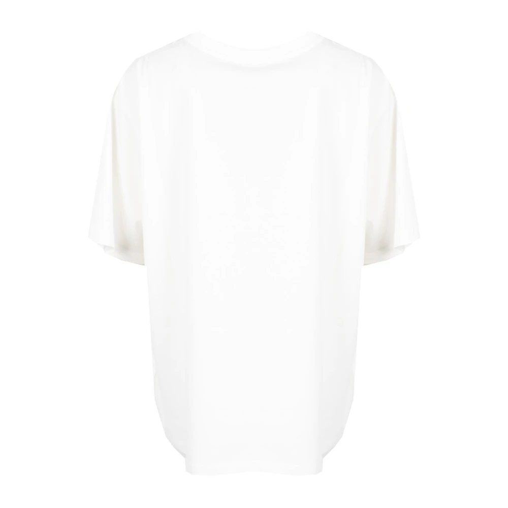 pinko Bloemen T-shirt met Italiaans vakmanschap White Dames