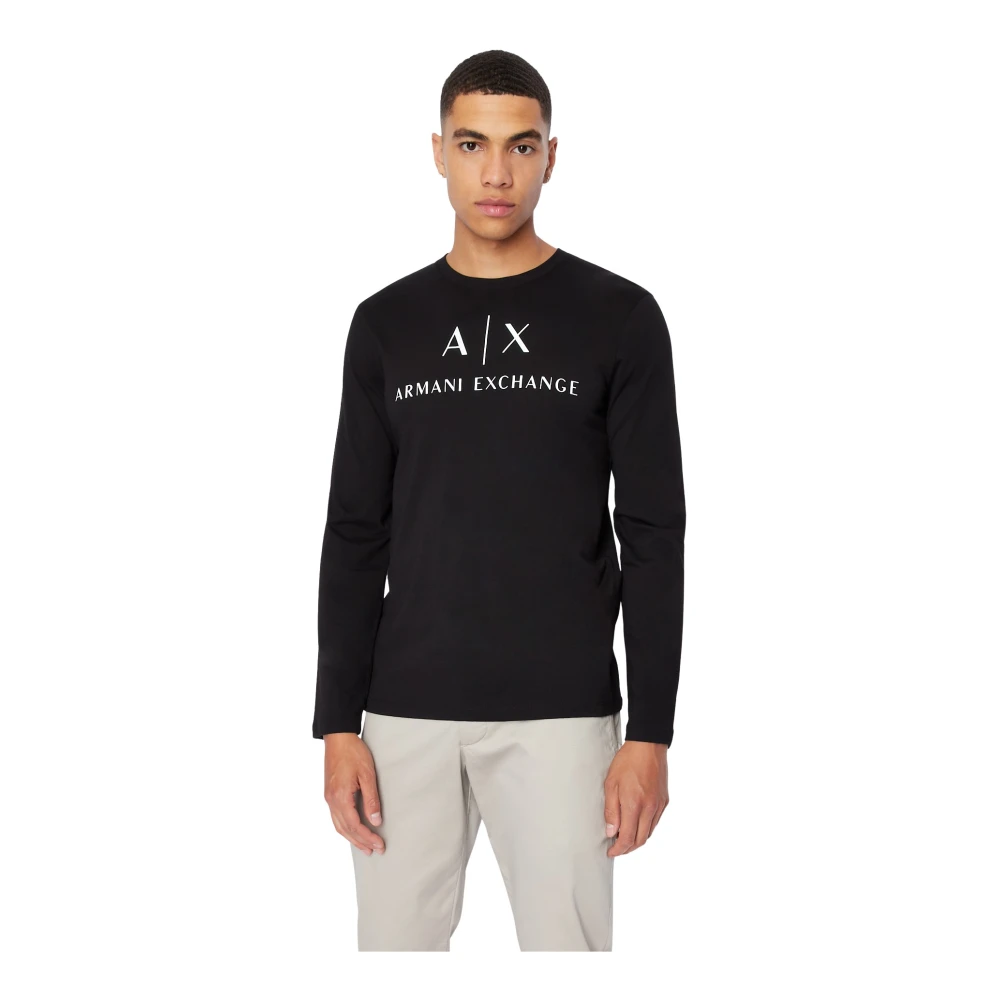 Armani Exchange Polo Shirt Black Heren