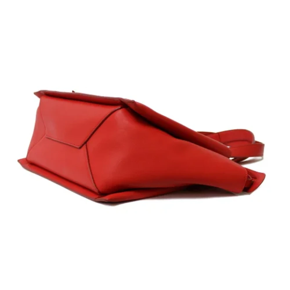 Celine Vintage Pre-owned Leather celine-bags Red Dames