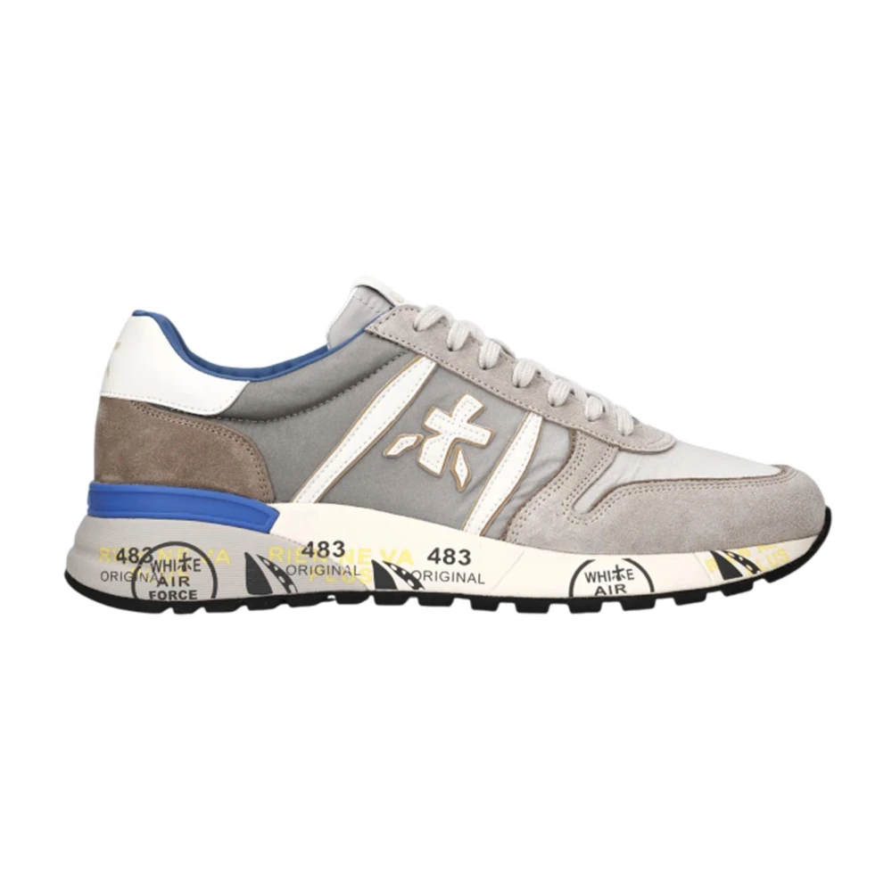 Premiata Men's Gray Sneakers, 6 Uk, Lander 8010