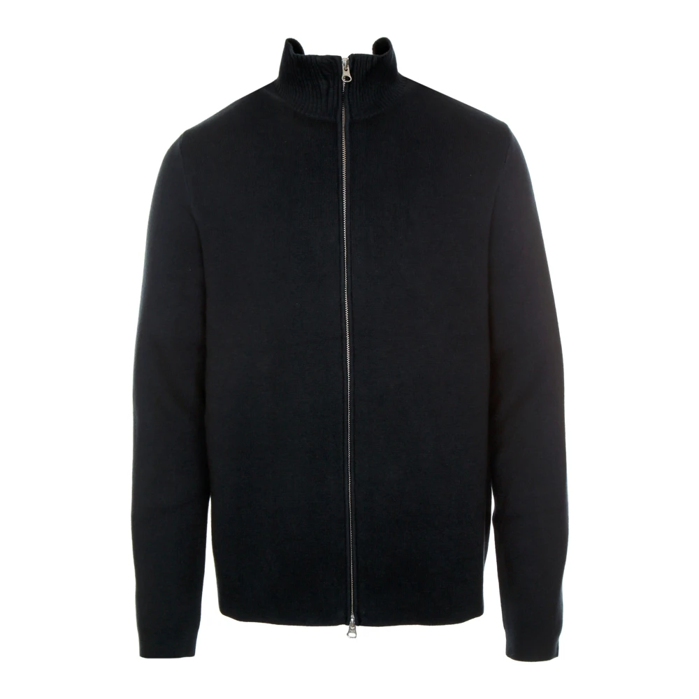 Samsøe Full Zip Cardigan van katoenmix Blue Heren
