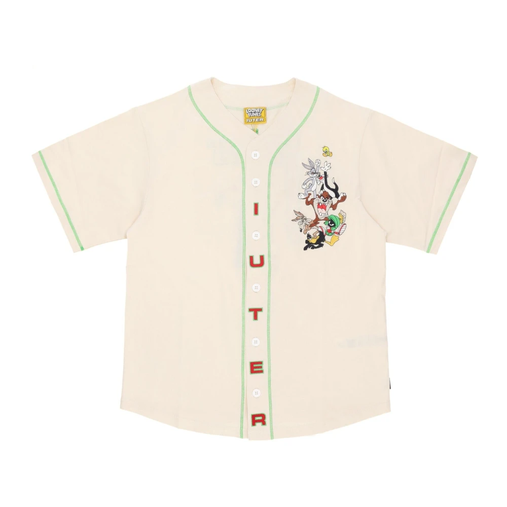 IUTER Looney Tunes Baseball Skjorta Kräm Beige, Herr