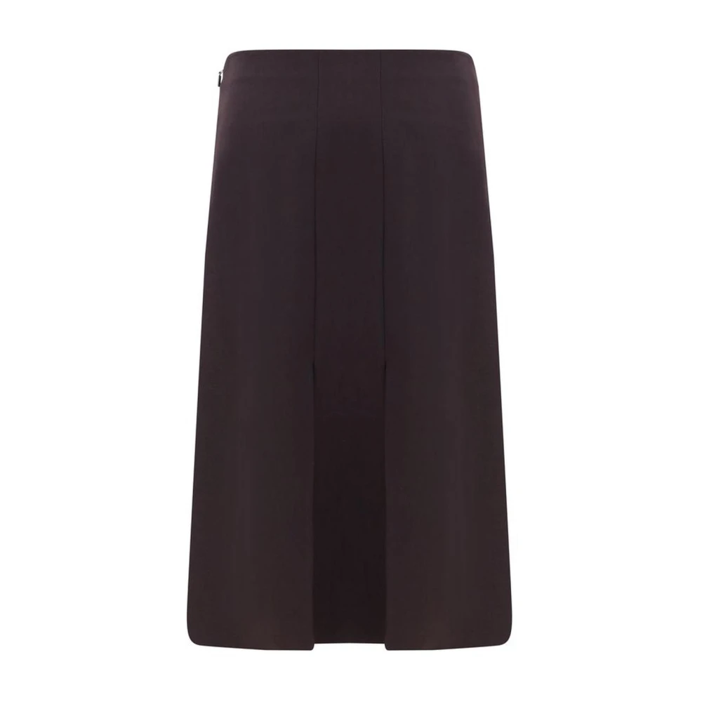 Fendi Midi Wollen Rok met Zijritsen Red Dames