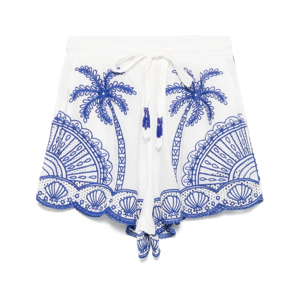 Farm Rio Korte Scallop Edge Trekkoord Shorts Multicolor Dames