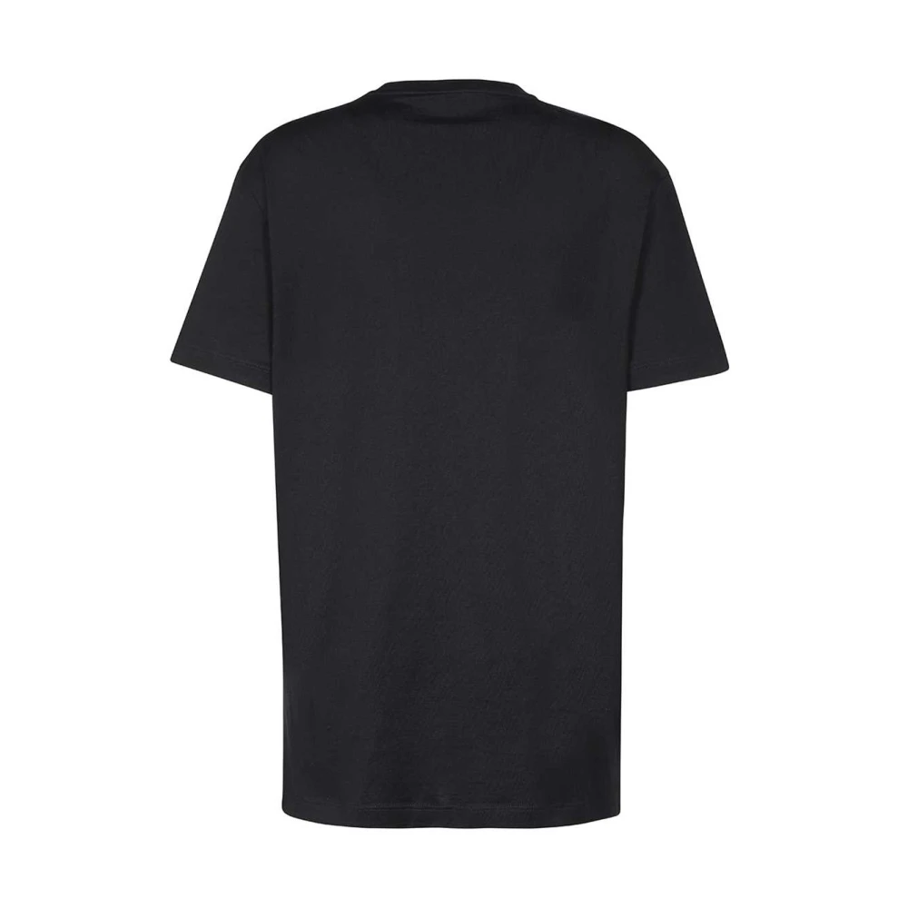 Versace Katoenen T-shirt met logo Black Heren