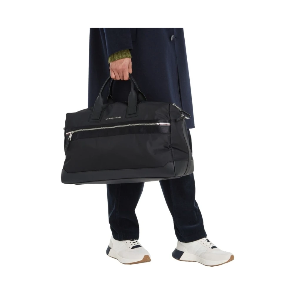 Tommy Hilfiger Zwarte Weekend Duffle Tas Black Heren