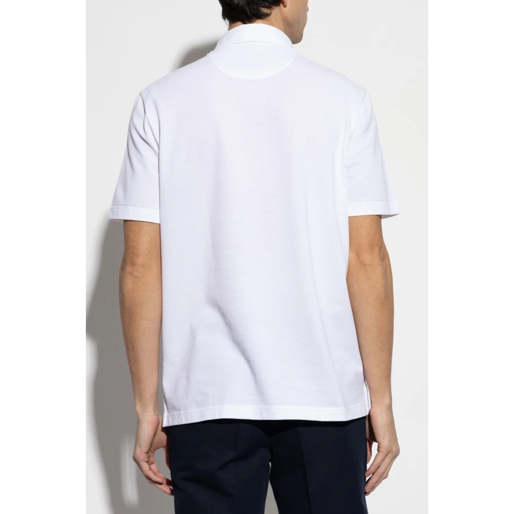 Brioni Polo met logo White Heren