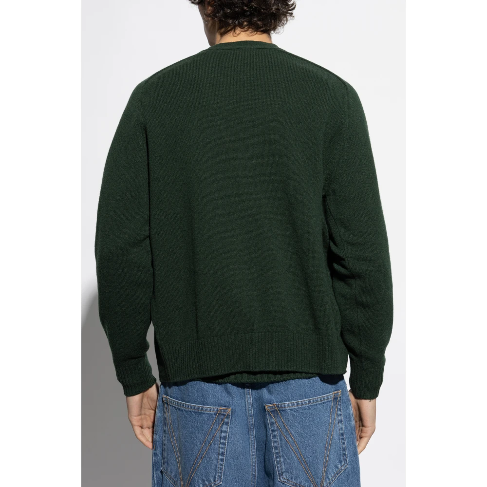 Lacoste Vest met logo-vormige patch Green Heren