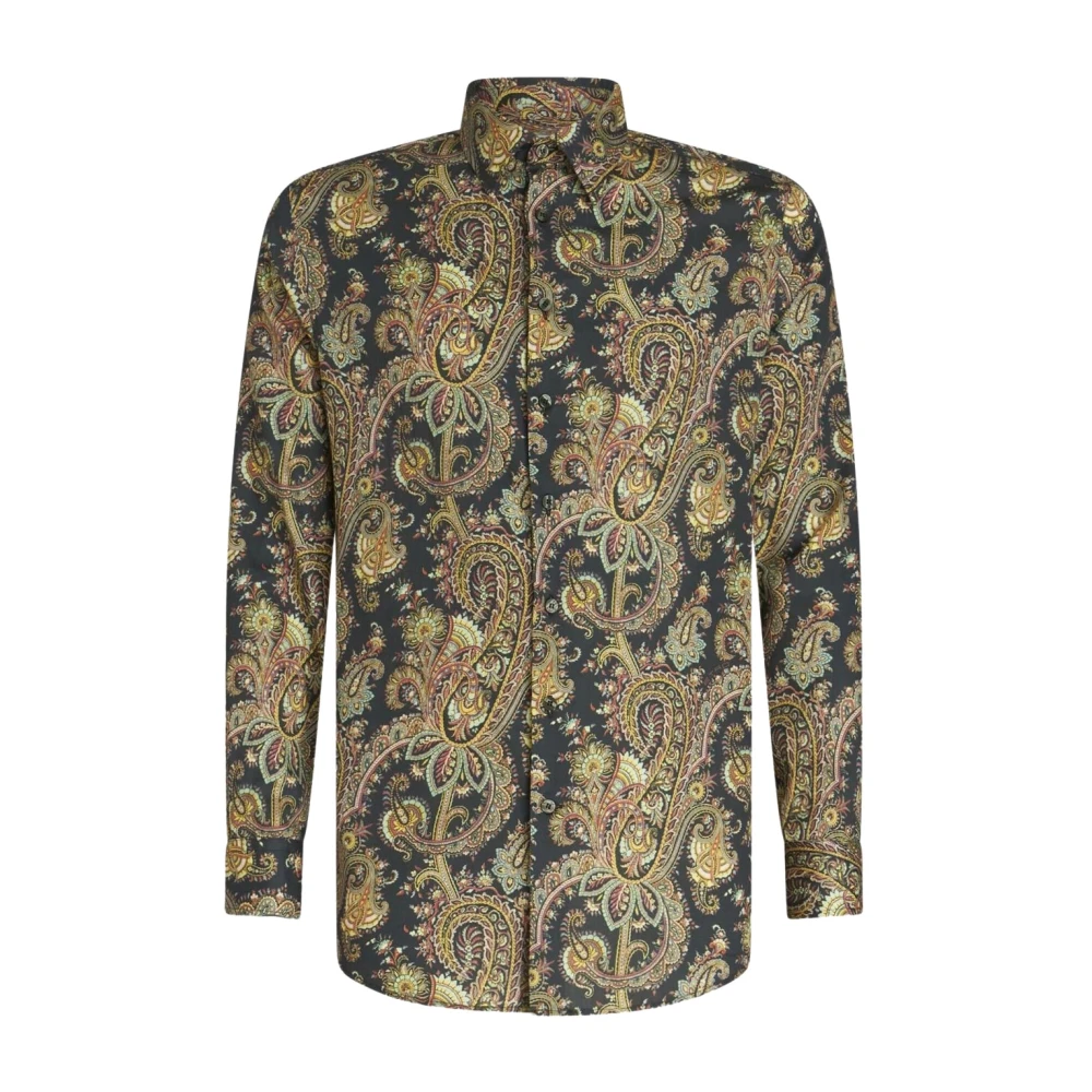 Etro Men's Multicolor Paisley-Print Cotton Shirt - Casual Shirts - 3XL - Shirts