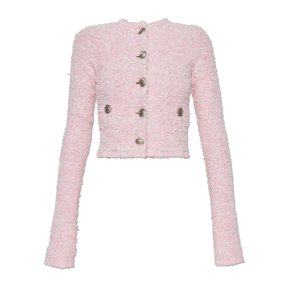 Balenciaga Tweed jas Pink Dames