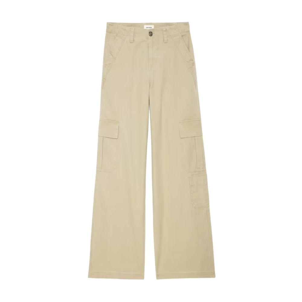 Zadig & Voltaire Militaire katoenen broek met meerdere zakken Beige Dames