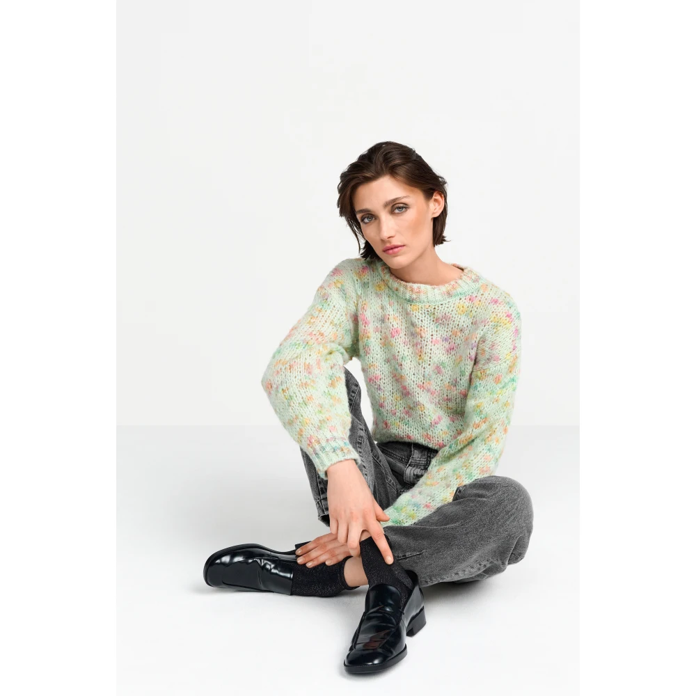 Rich & Royal Neps Crew Neck Pullover Multicolor Dames