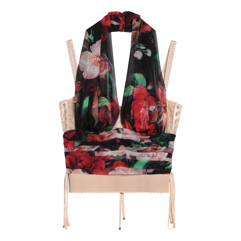 Dolce & Gabbana Women's Multicolor Stylish Tank Top - Sleeveless Tops - Xs - Tops