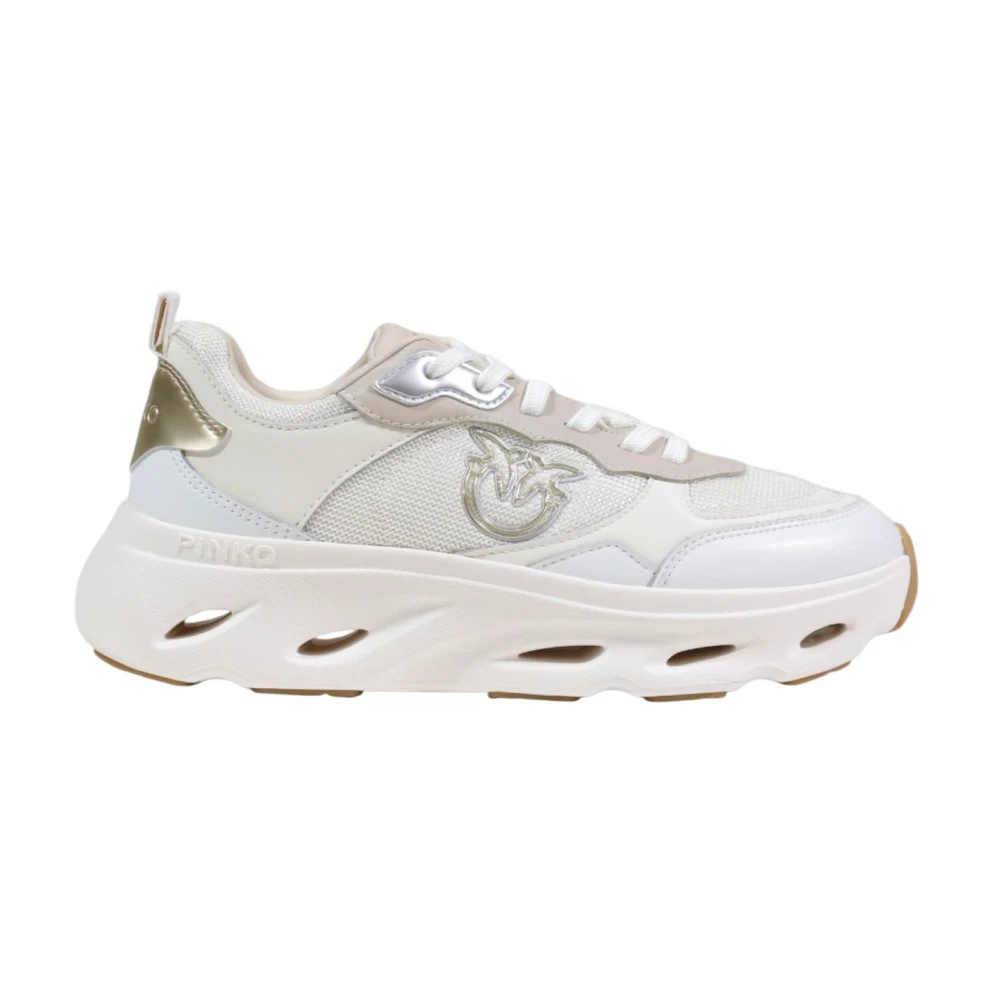 Pinko Women's Beige Sneakers, 4 Uk, Pink 09 Sneaker