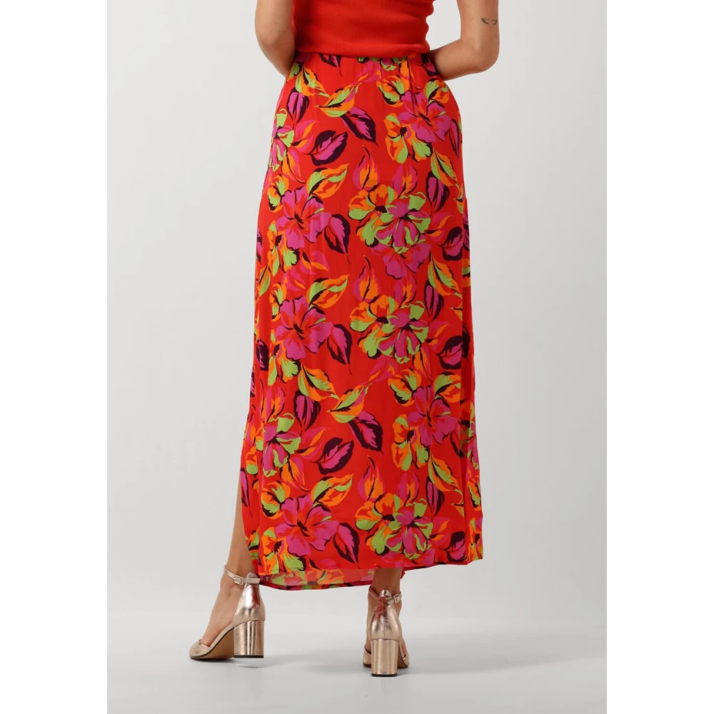 Y.A.S Kleurrijke Midi Rok voor Dag of Nacht Multicolor Dames