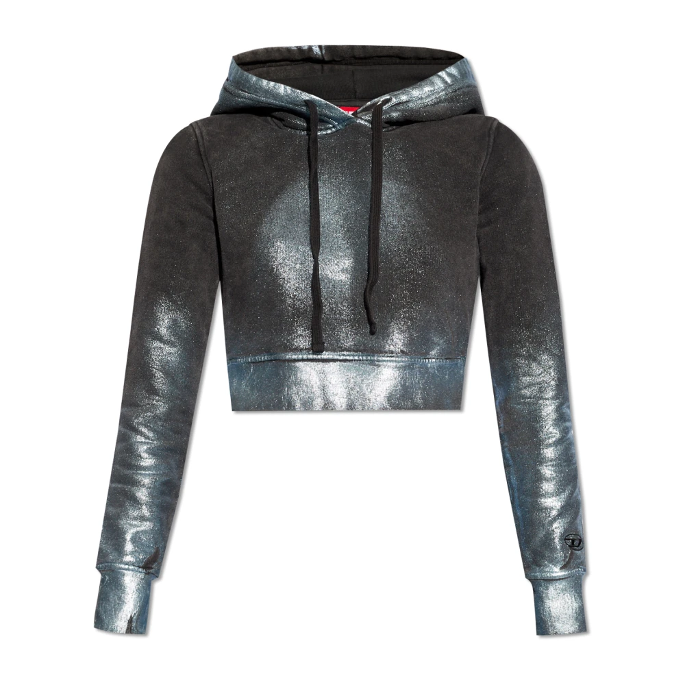 Diesel F-Slimmy-Hood-N1 hoodie Gray Dames