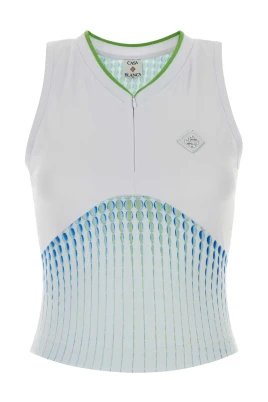 Tennis Printed Racer Top