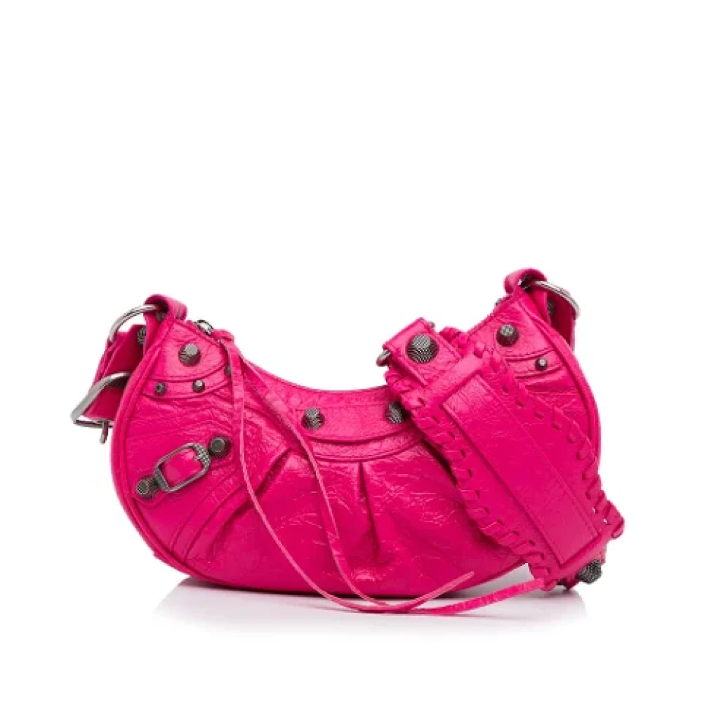 Balenciaga Vintage Pre-owned Leather shoulder-bags Pink Dames