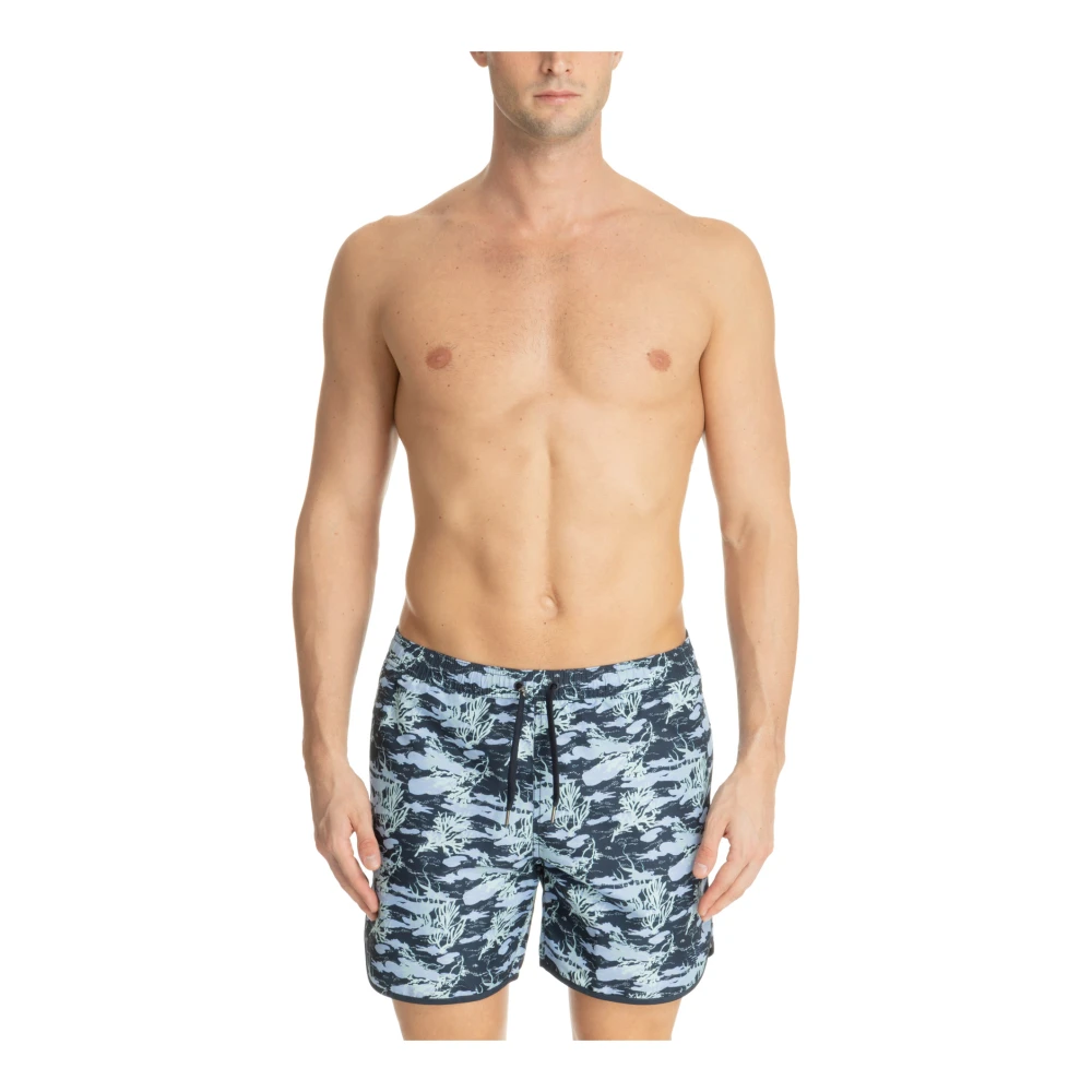 Emporio Armani Abstract Multicolor Zwemshorts Multicolor Heren