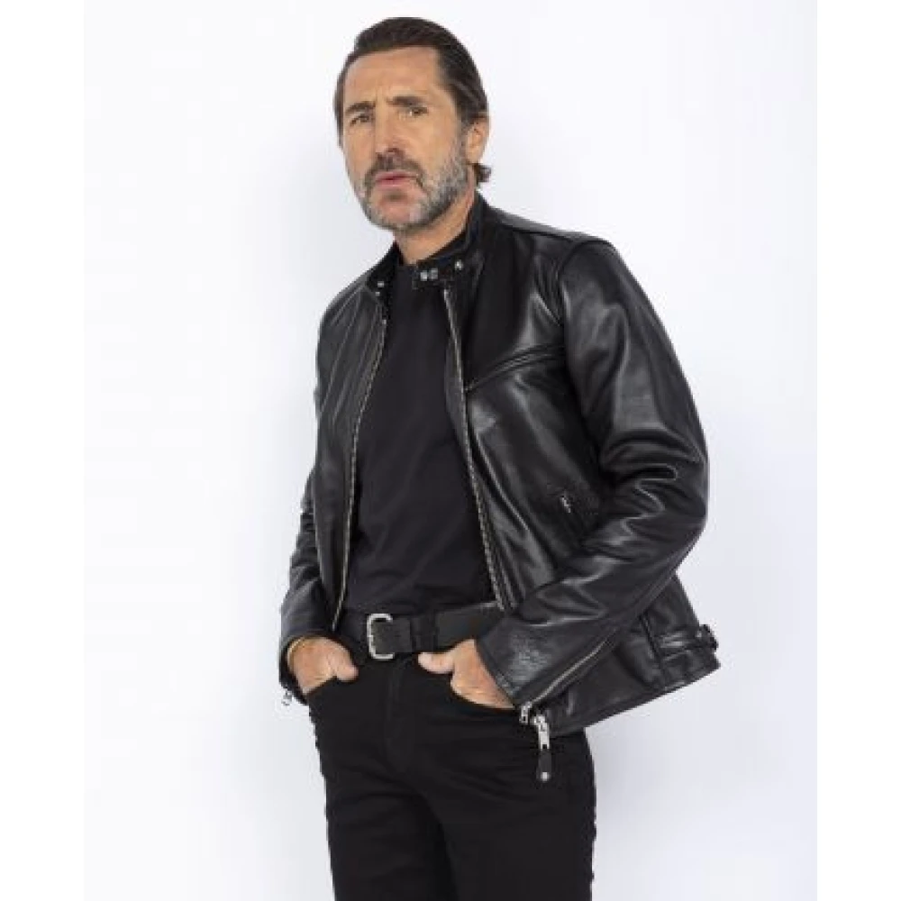 Schott NYC Classic Caf Racer Lederjas Black Heren