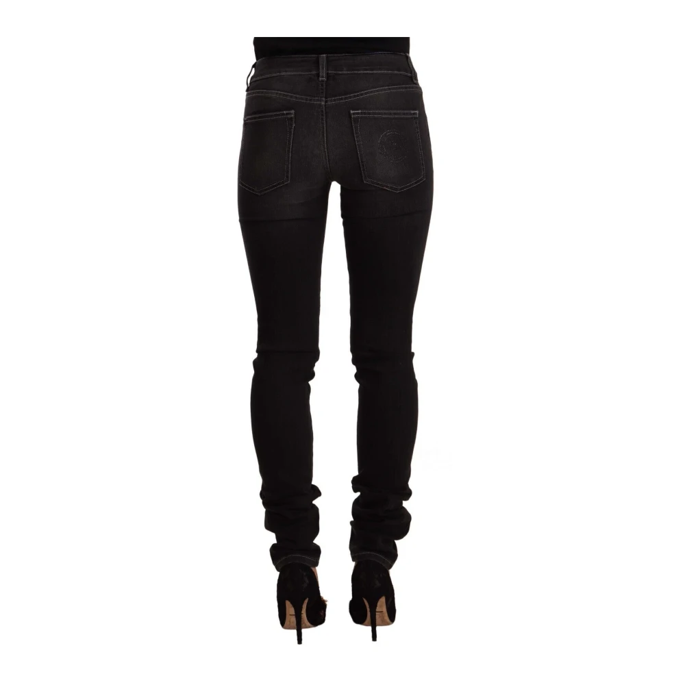 Gianfranco Ferré Chique Slim Zwart Gewassen Jeans Black Dames