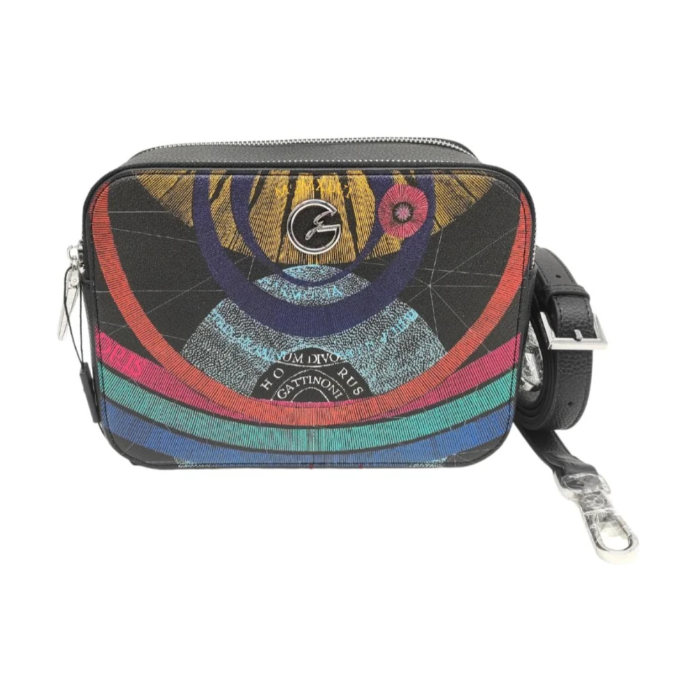 Gattinoni Vierkante Crossbody Tas met Verstelbare Band Black Dames