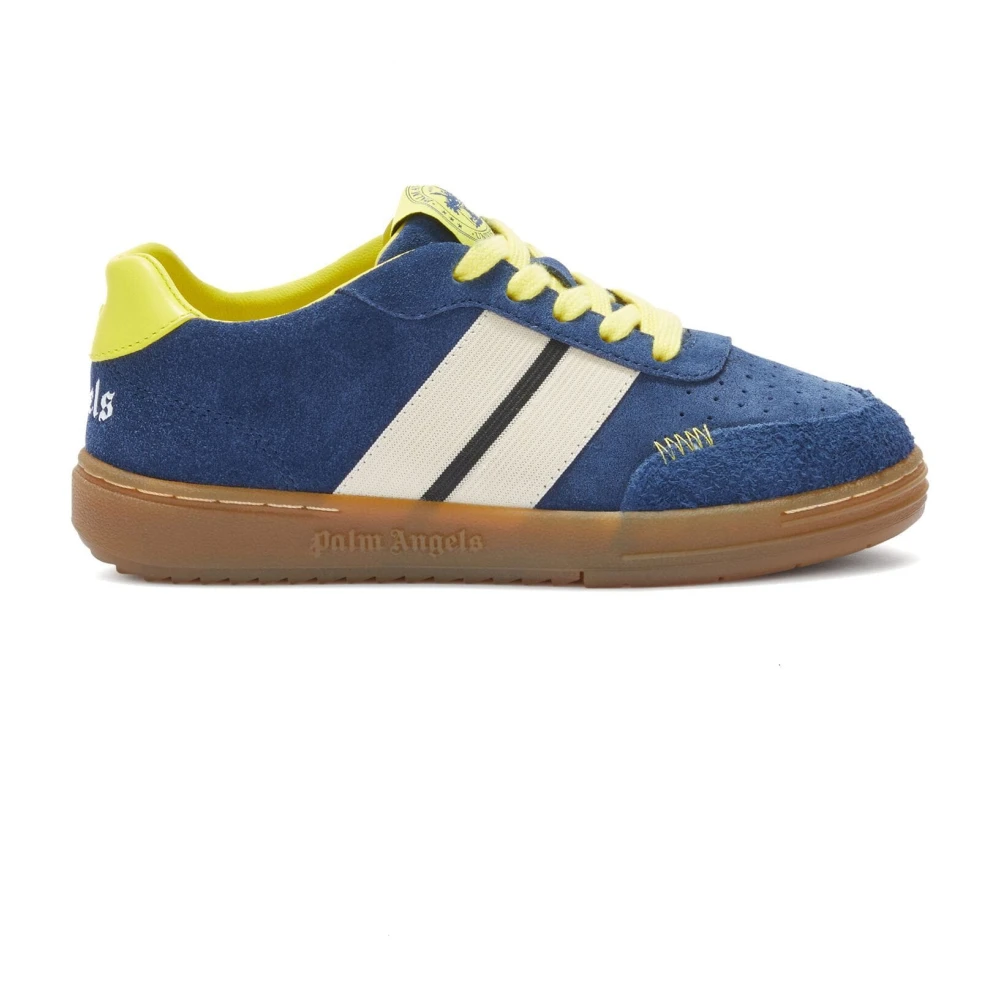 Palm Angels Blå University Track Suede Sneakers Blue, Unisex