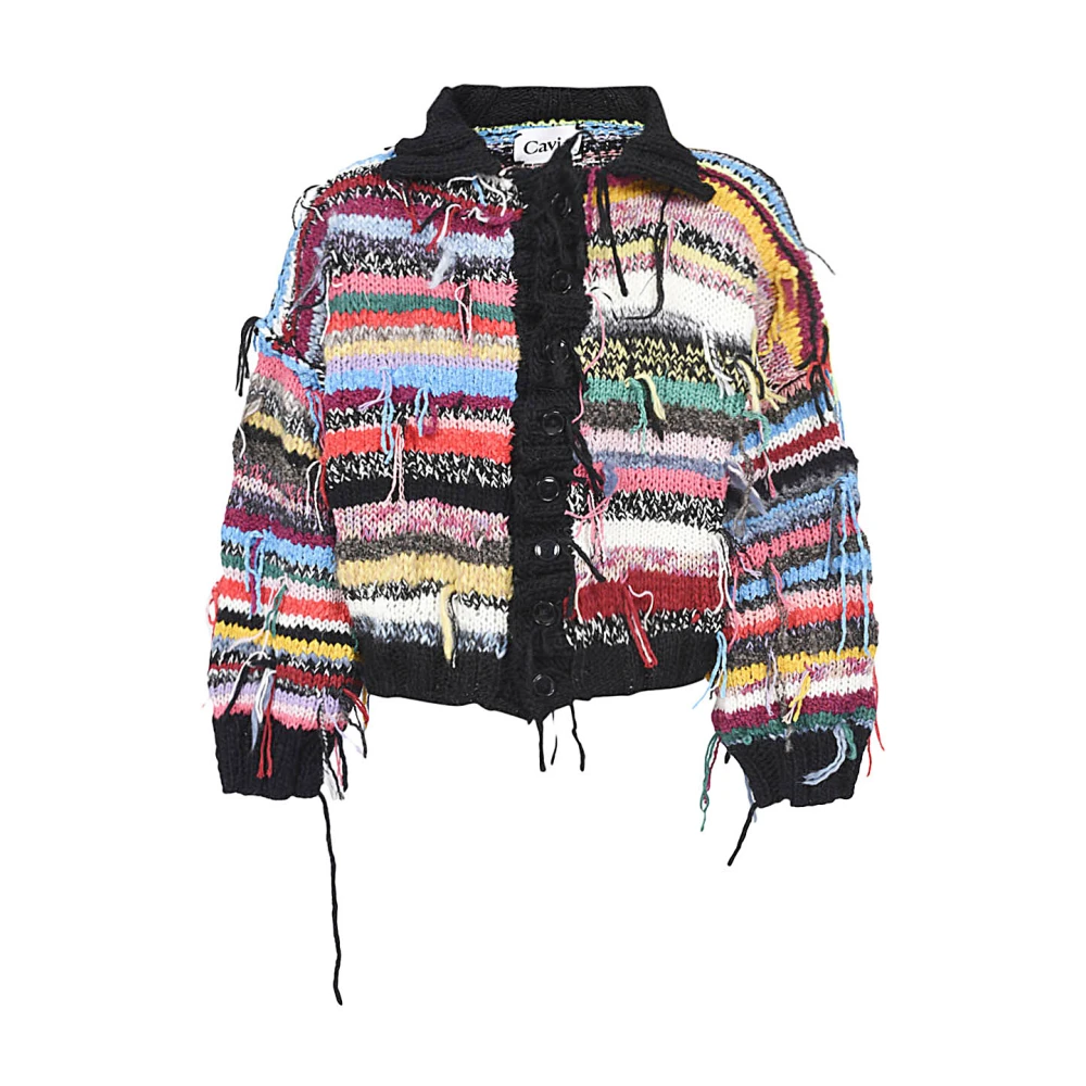 Cavia MultiColour Wol Gehaakte Cardigan Multicolor Heren