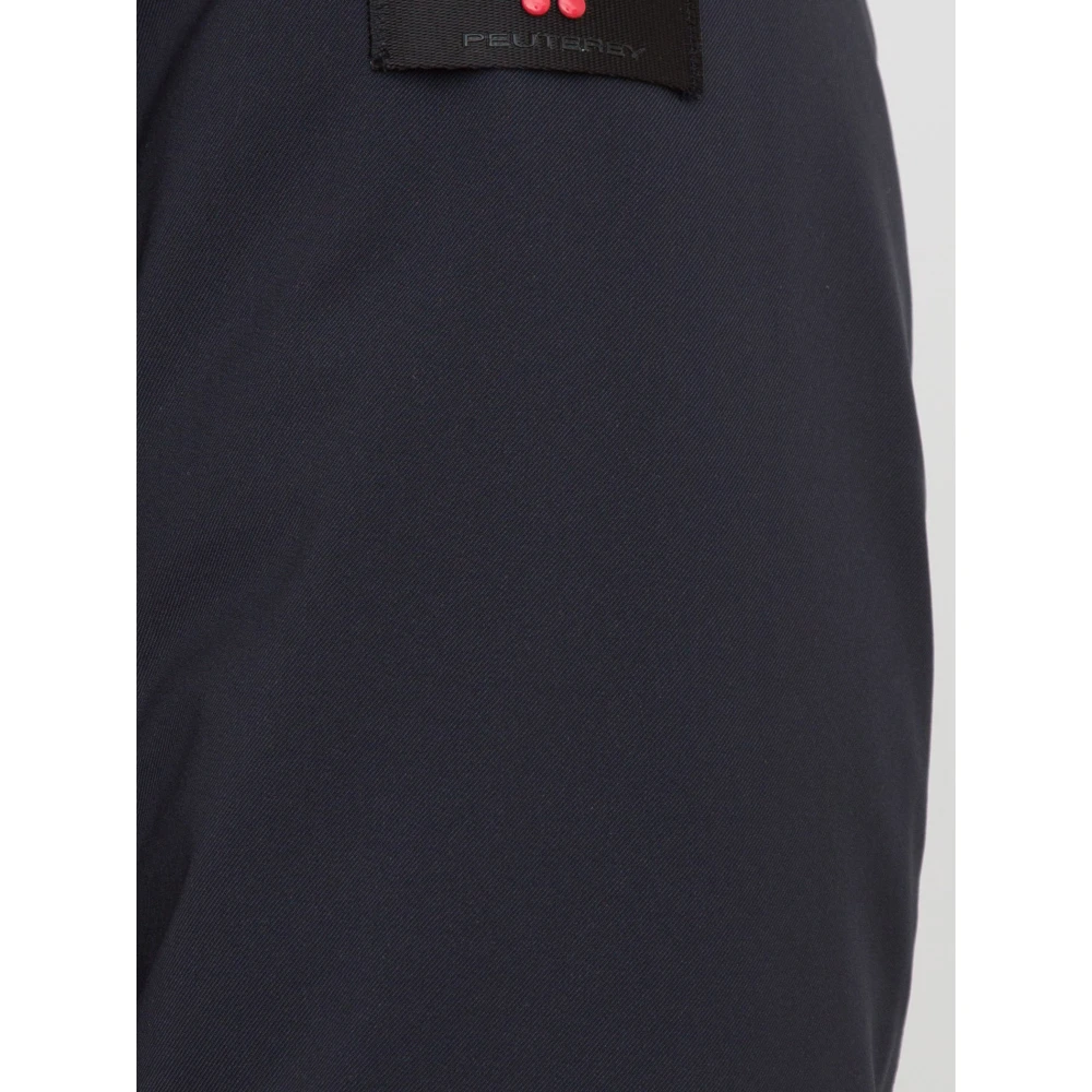 Peuterey Blauwe Parka Trench Jas Blue Heren