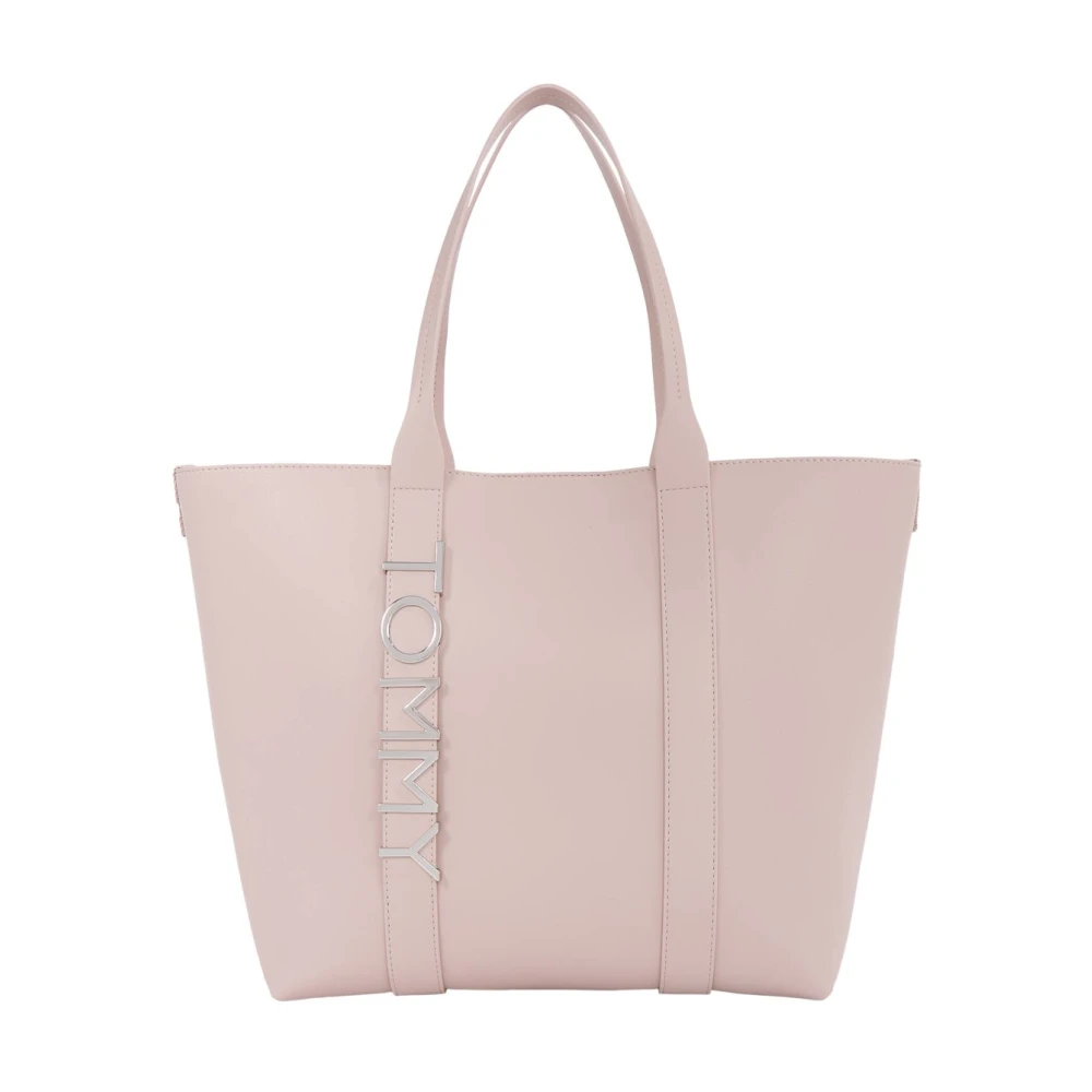 Tommy Jeans Metall Logo City Tote Bag Pink, Dam