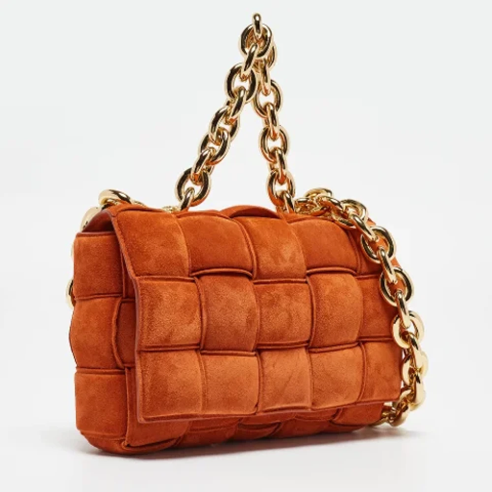 Bottega Veneta Vintage Pre-owned Suede handbags Orange Dames