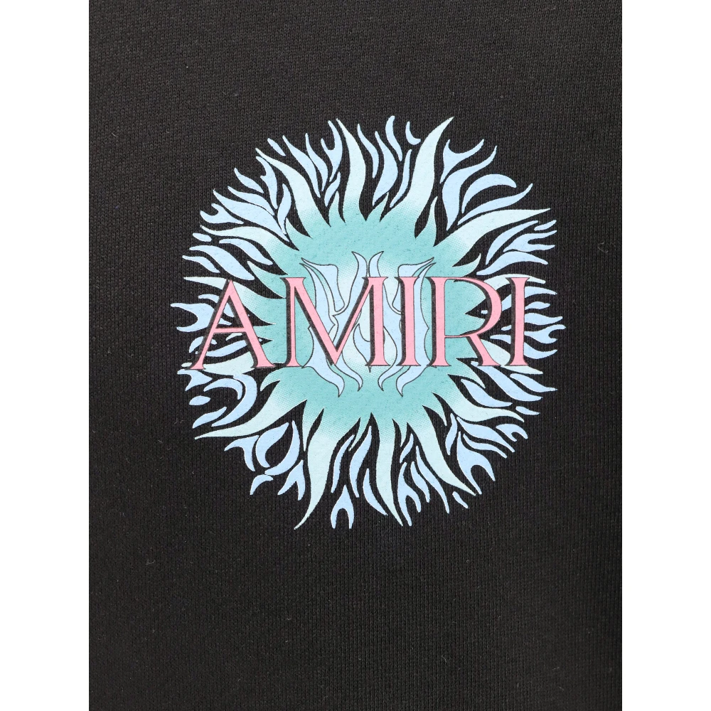 Amiri Zon Logo Katoenen Sweatshirt Hoodie Black Heren