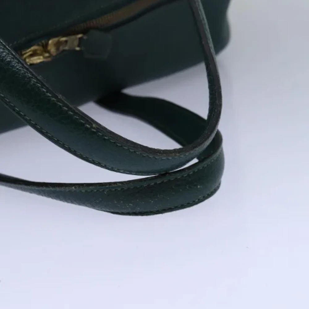 Hermès Vintage Pre-owned Leather handbags Green Dames