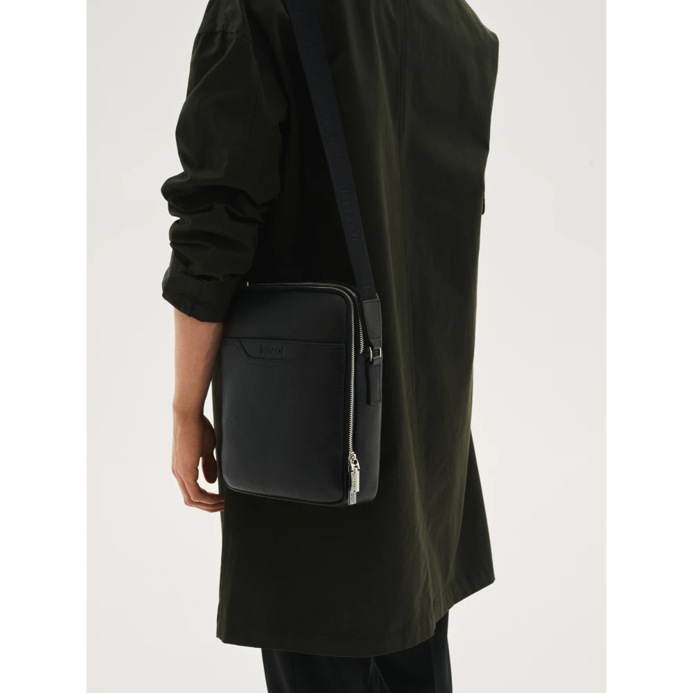 Kazar Zwarte tas voor mannen Black Heren
