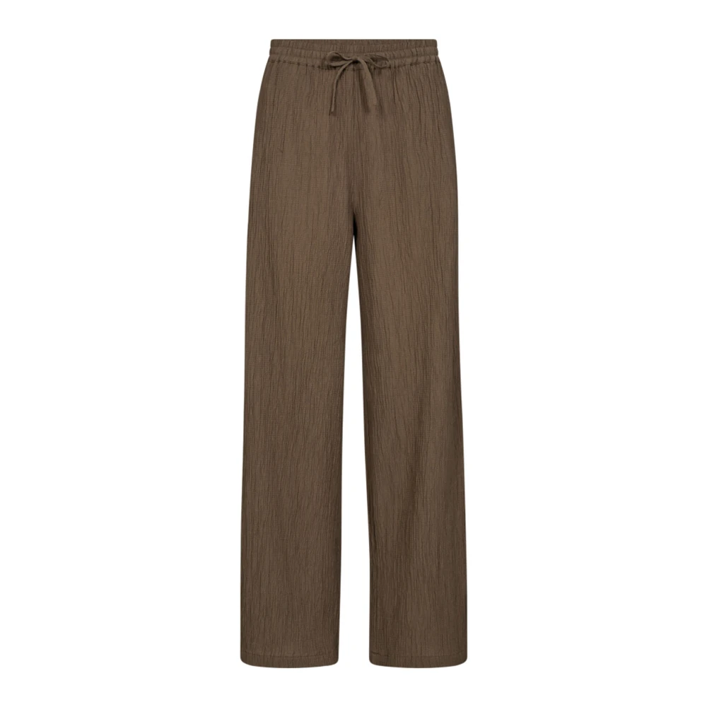 Co'Couture Angelacc Broek in Walnootkleur Brown Dames