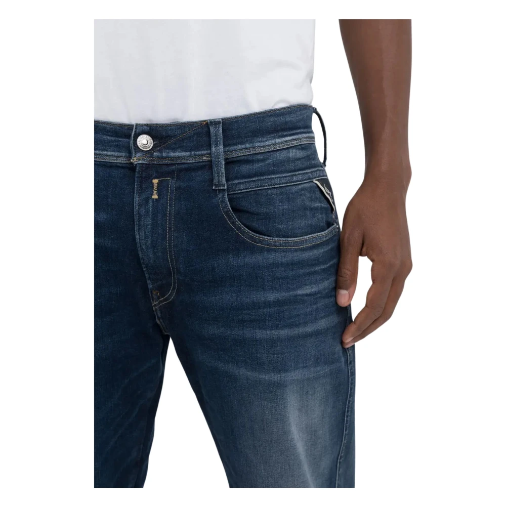 Replay Stijlvolle Model Jeans Blue Heren