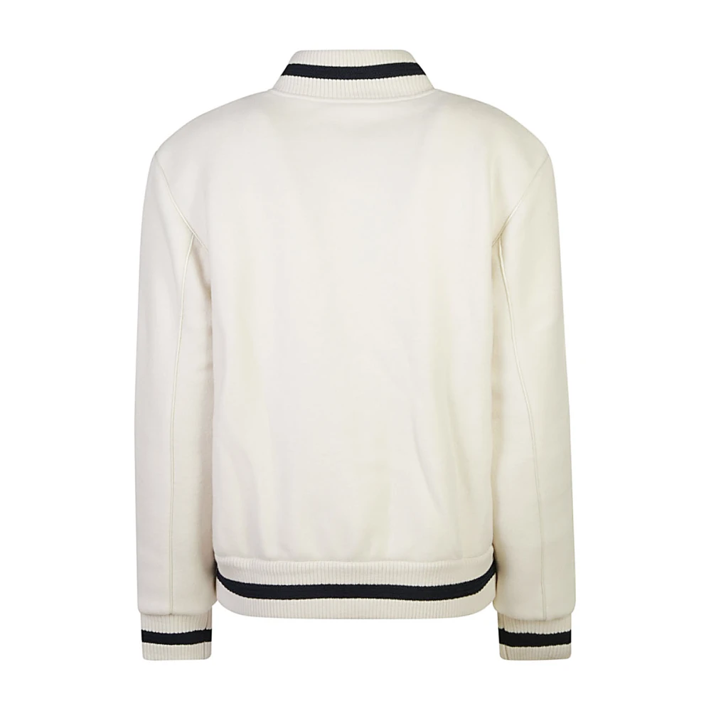 Givenchy Witte Bomberjack met Gestreepte Kraag White Dames