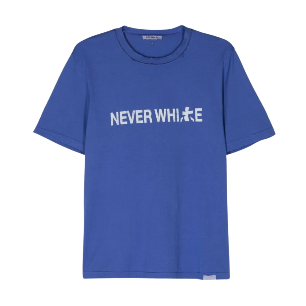 Premiata Blauw T-shirt voor mannen Blue Heren